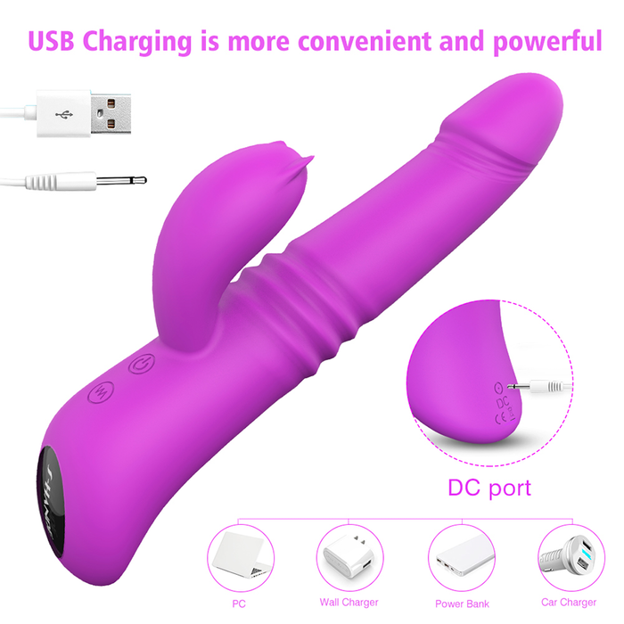Vibrador Doble Estimulación Kaya Purple