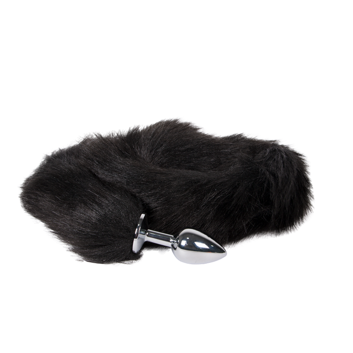 Plug Anal Gato Largo Negro