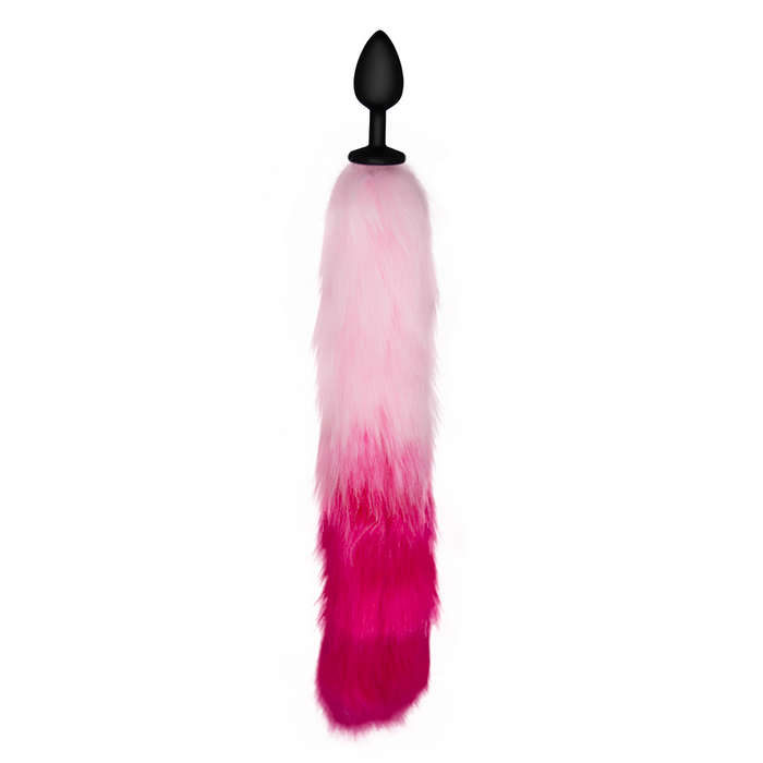 Plug Anal Pink And White Fox