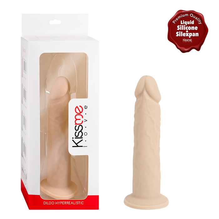 Premium Silicone Dildo Hyperrealistic Talla M Flesh