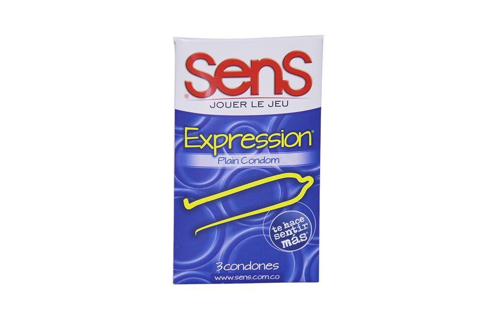 Condón Sens Expression x 3 Unidades