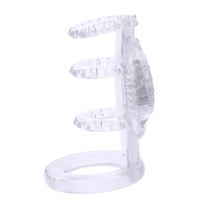 Vibrating Cock Cage Clear