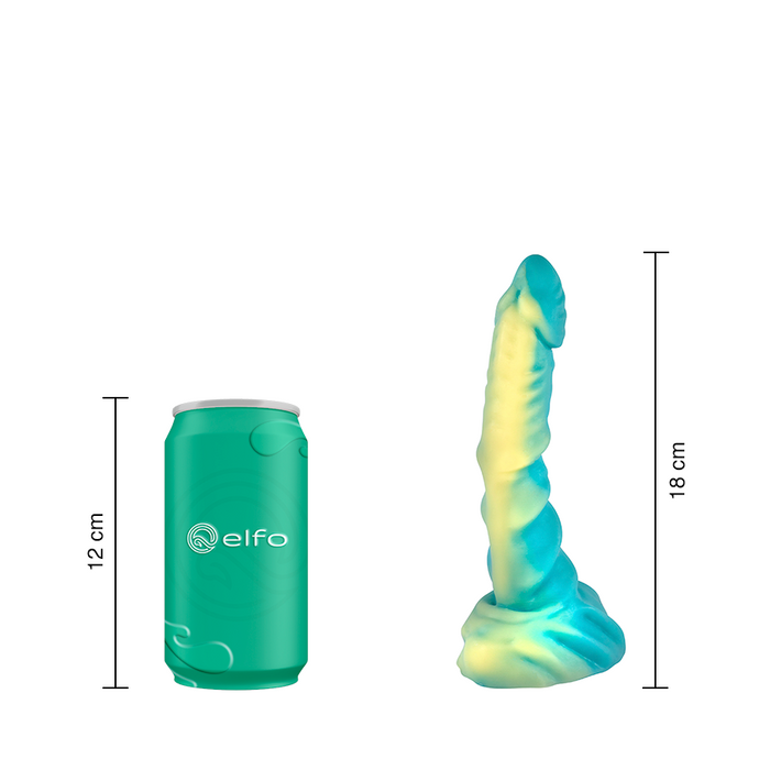 Dildo Anfibio Pequeño Amarillo Verde