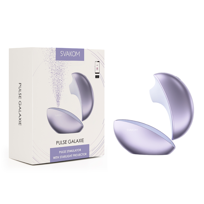 Estimulador Clitorial Pulse Galaxie Lila Metálico Controlado por APP Global By Svakom