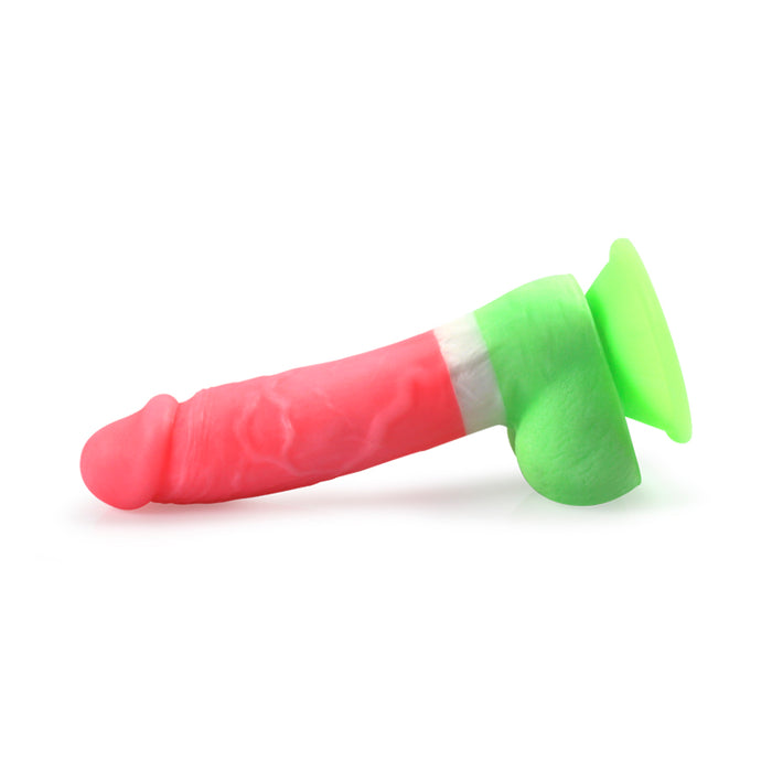 Dildo S-man Glow Pink And Green