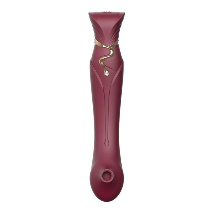 Set Vibrador de Lujo Queen Wine Red Controlado por APP Bluetooth by ZALO