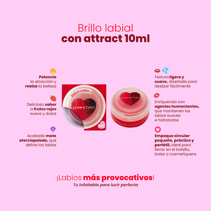 Brillo Labial X 10 Ml Frutos Rojos Sen Intimo
