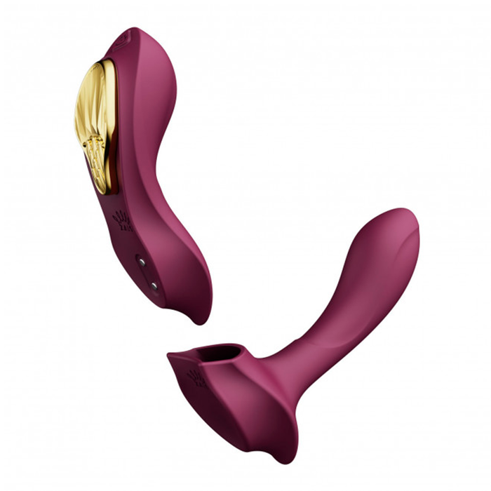 Vibrador de Lujo Doble Función Aya Velvet Purple Controlado por APP Global by ZALO