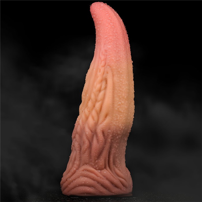 Dildo 10" Dual Layered Tongue