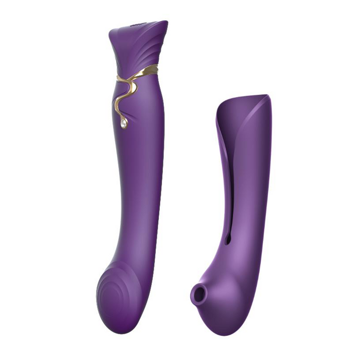 Set Vibrador de Lujo Queen Twilight Purple Controlado por APP Bluetooth by ZALO