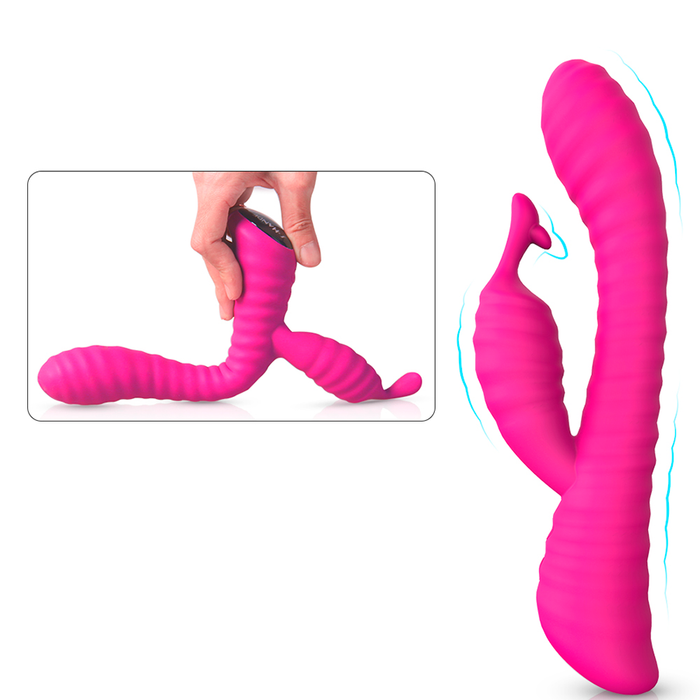 Vibrador Doble Estimulación Moonlight Pink