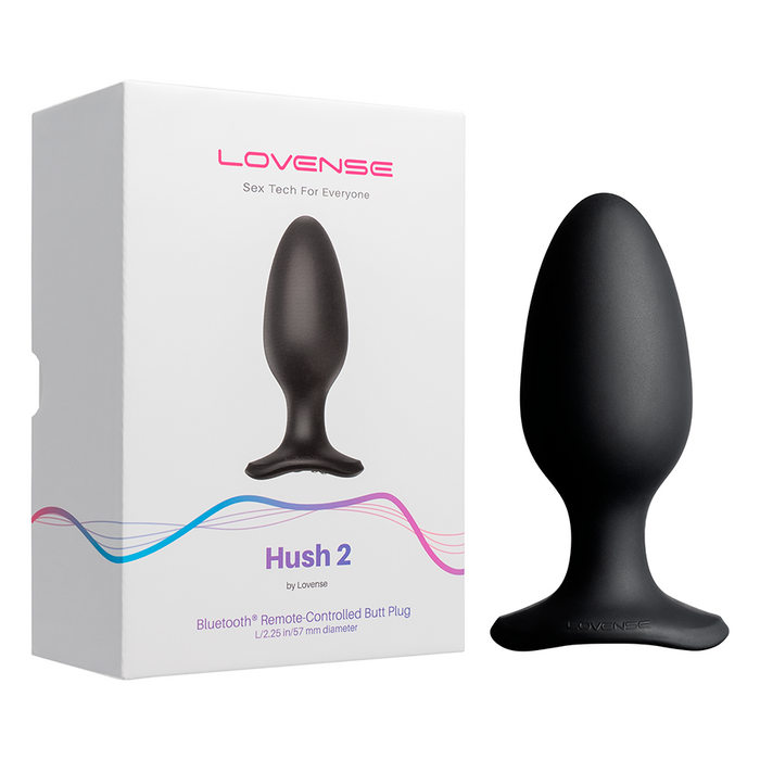 Plug Anal Vibrador Hush 2 (2.25 Pulgadas) Controlado por APP Global by Lovense