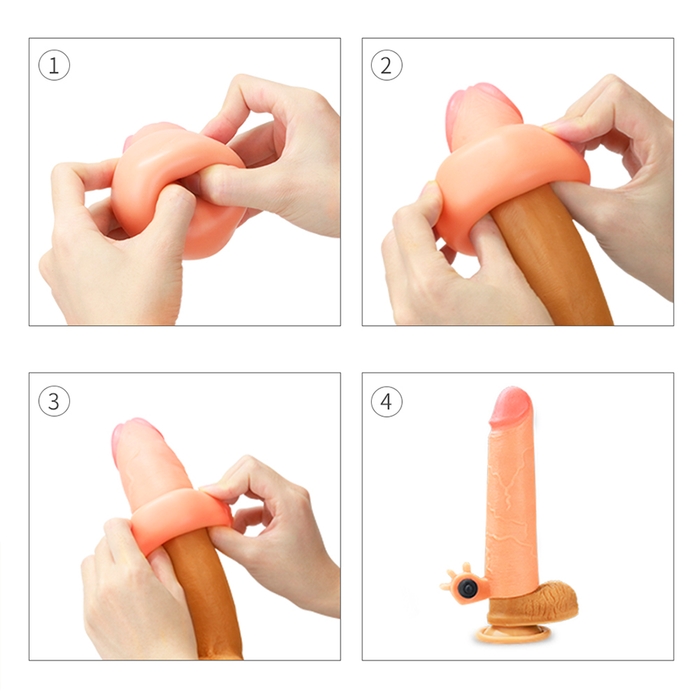 Dildo Vibrador 2''  Silicona Natural