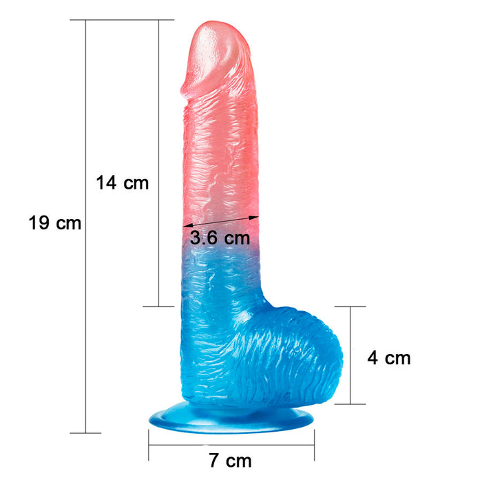 Dildo Realistic 7.5'' Dazzle Studs