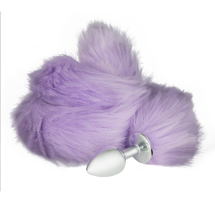 Plug Anal Fox Long Light Purple