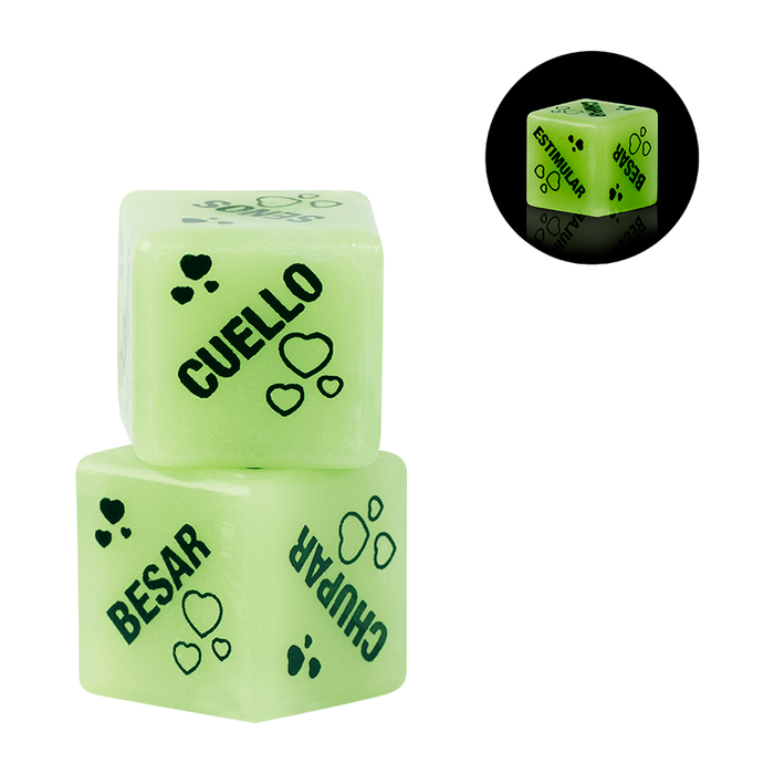 DADOS ERÓTICOS LUMINOSOS X 2