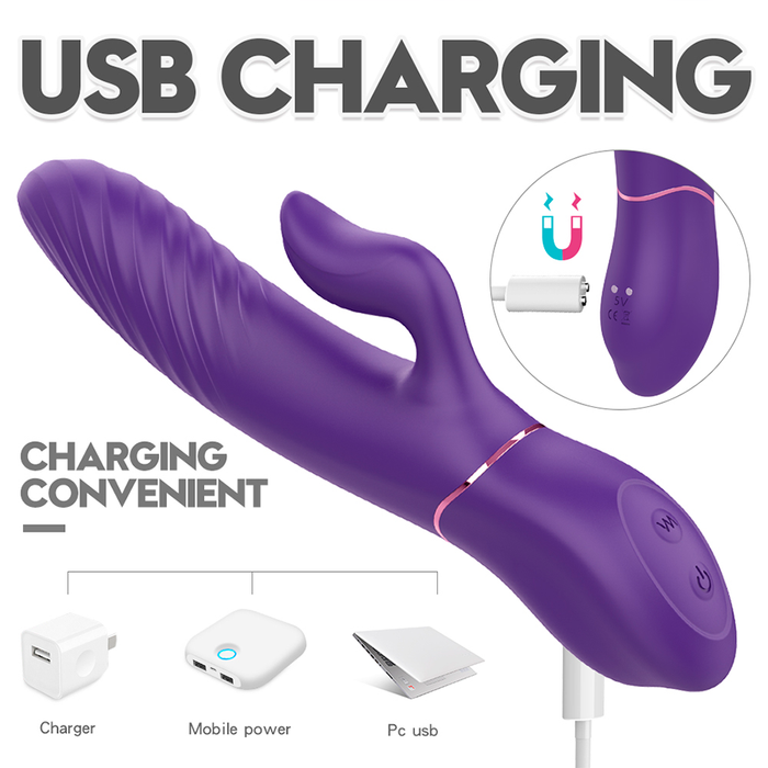 Vibrador Doble Estimulación Lighter-2 Purple