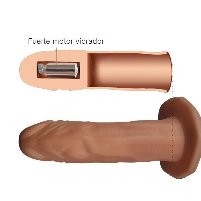 Vibrating Unisex Hollow Strap On