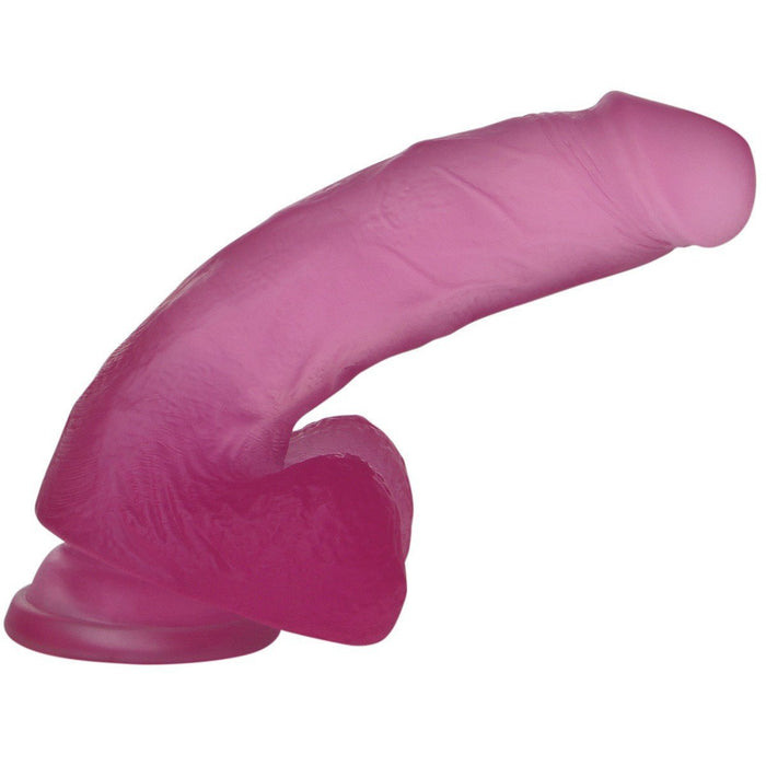 Dildo Jelly Stud 7'' Crystal Pink