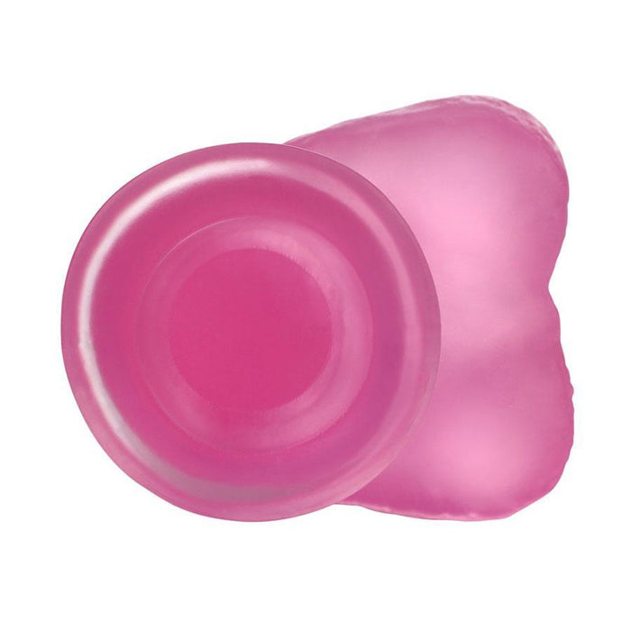 Dildo Jelly Stud 7'' Crystal Pink