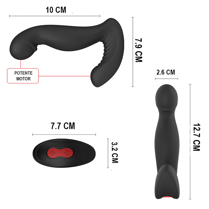 Vibrador Prostático Jigle Control Remoto