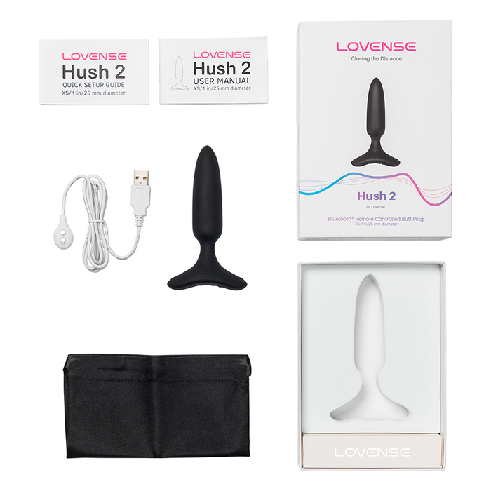 Vibrador Anal Hush 2 Controlado por APP (1.0 pulgada) By Lovense