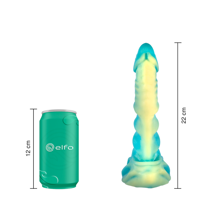 Dildo Anfibio Mediano Amarillo Verde