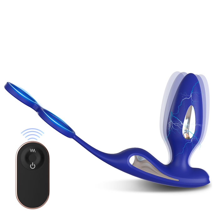 Plug Anal Vibrador con Electroestimulación Lightning a Control Remoto