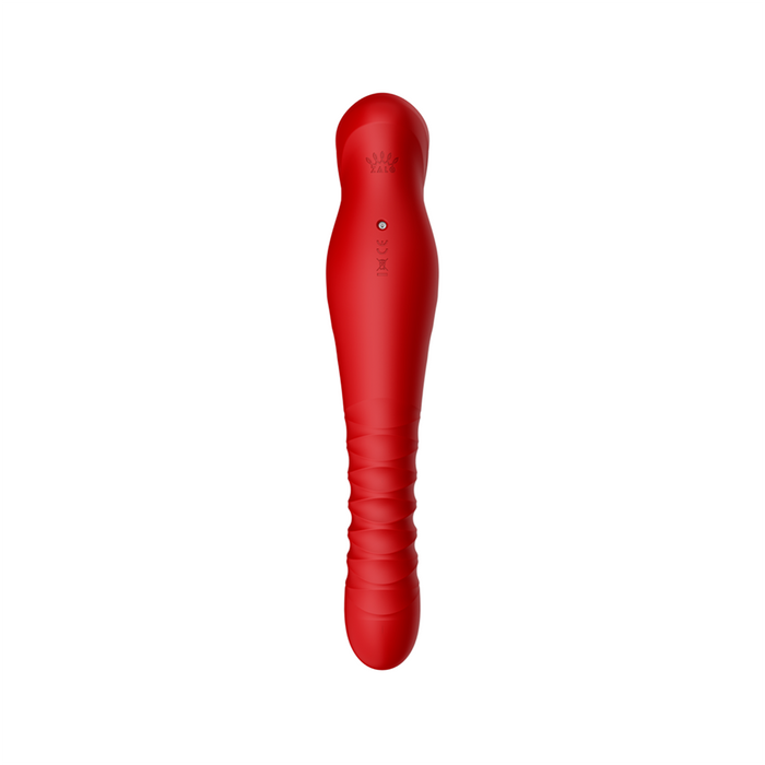 Vibrador de Lujo King Wine Red Controlado por APP Bluetooth by ZALO