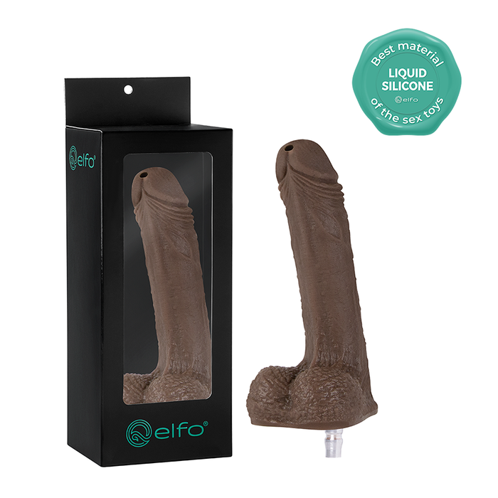 Dildo Uriel Chocolate compatible con ROBBOCOCK Machine