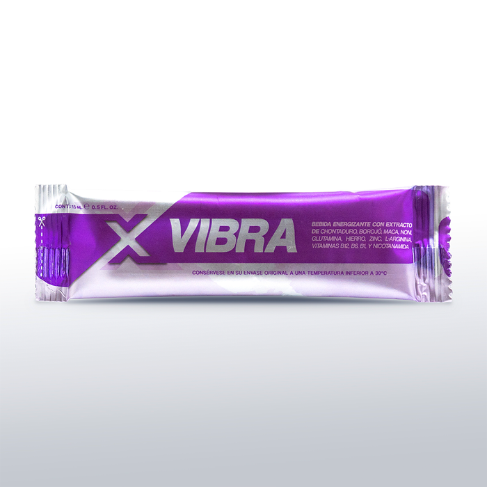 Caja x 25 Unds de Energizante Para Mujer X Vibra X 15 mL