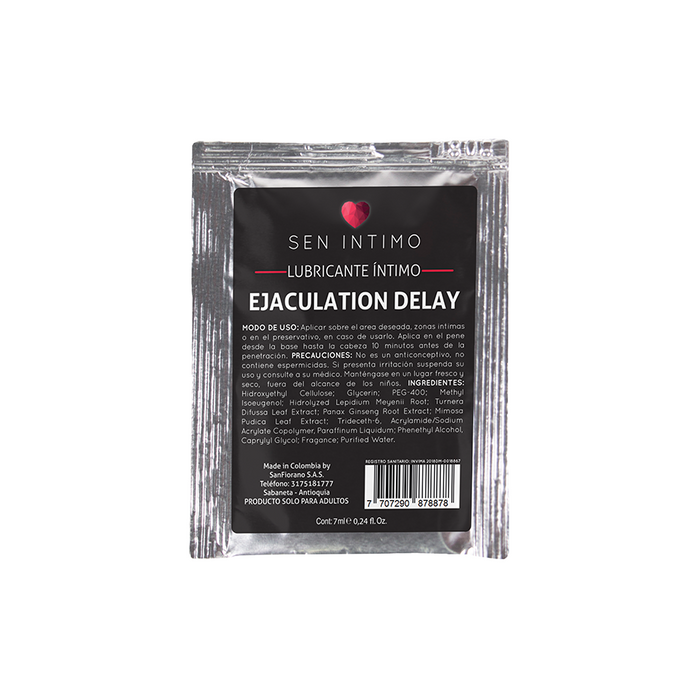 Retardante Íntimo Ejaculation Delay Sachet x 7 ml by Sen Íntimo