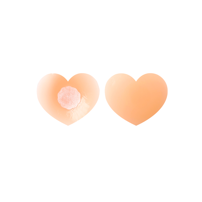 Cubrepezones Corazón Flesh