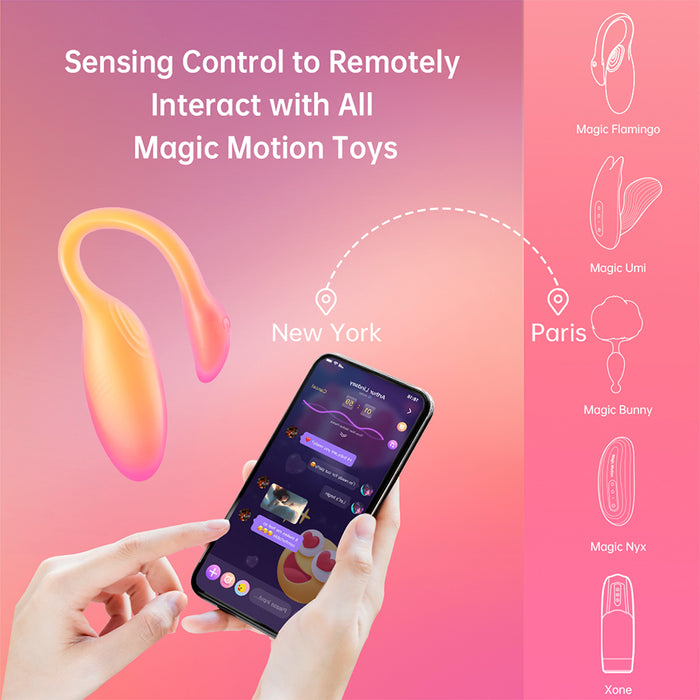 Vibrador Magic Flamingo Max Orange Controlado por APP