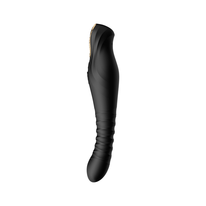 Vibrador de Lujo King Obsidian Black Controlado por APP Bluetooth by ZALO