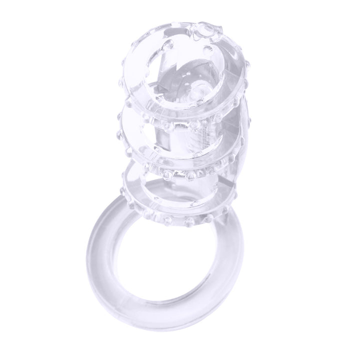 Vibrating Cock Cage Clear