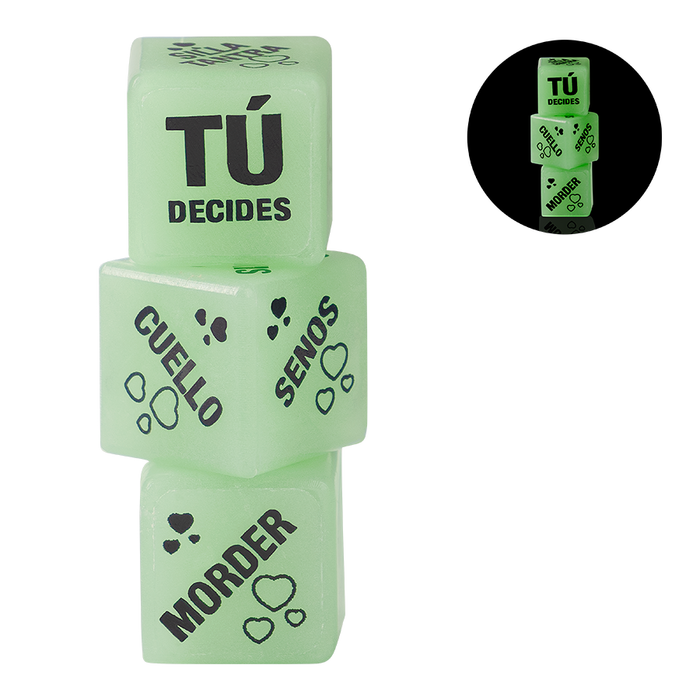 Dados Penitencia Luminosos X3