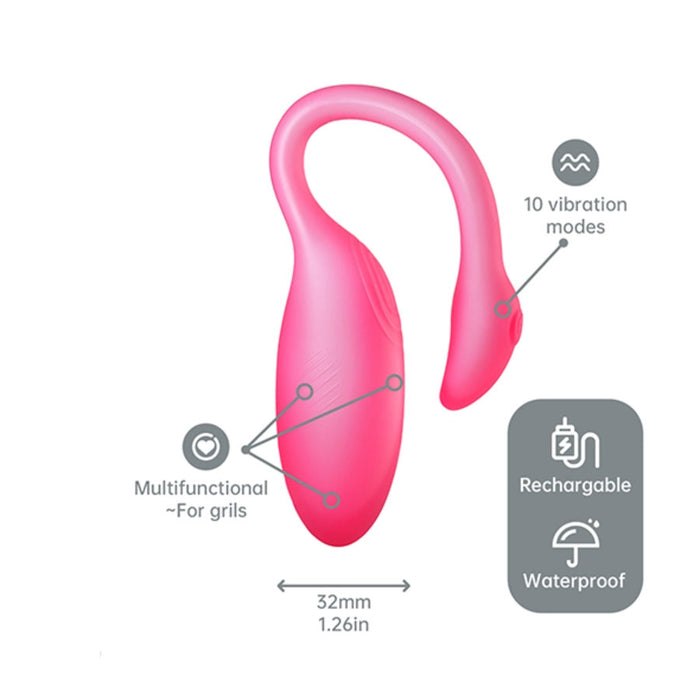Vibrador Magic Flamingo Max Pink Controlado por APP