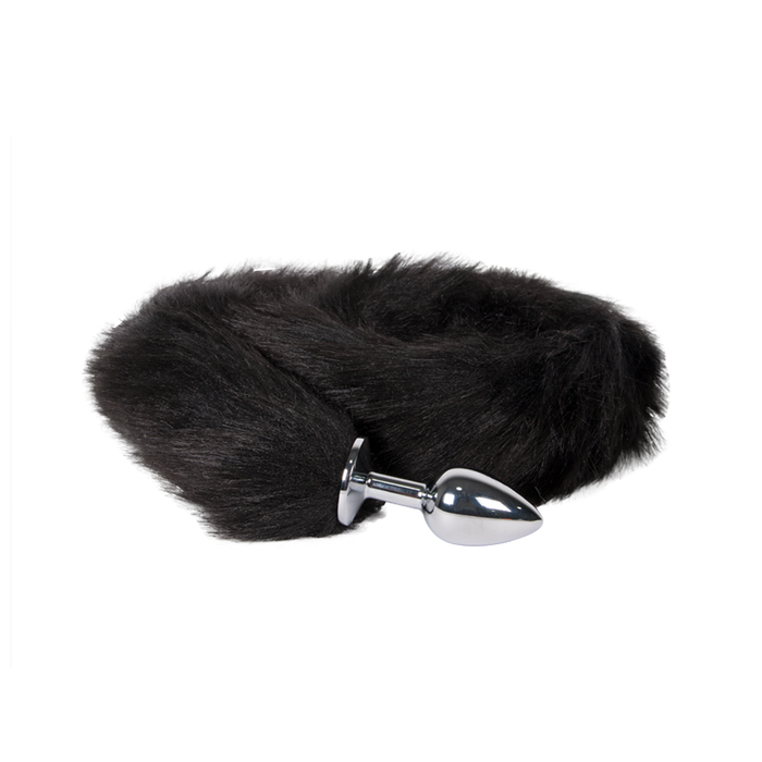 Plug Anal Gato Largo Negro