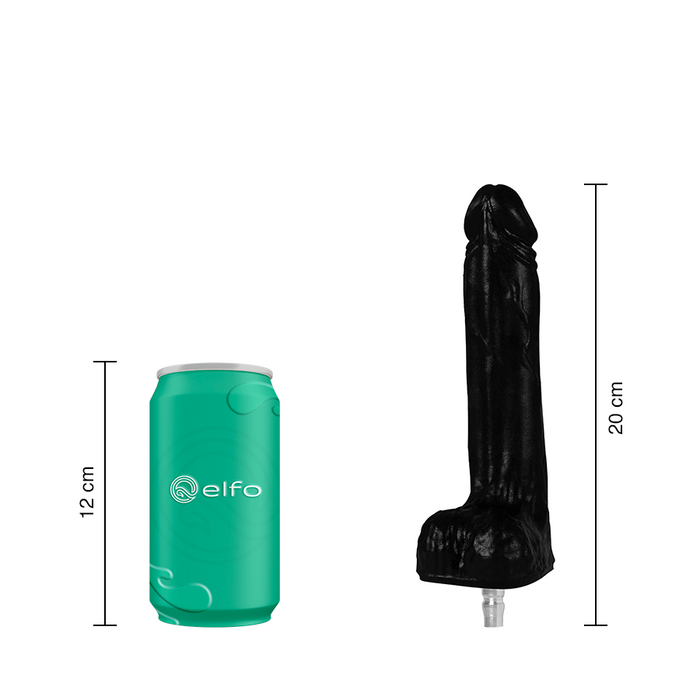 Dildo Paul Negro Compatible Con Lovense Machine