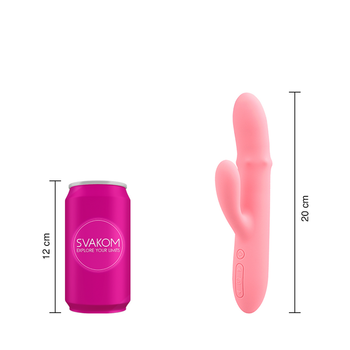 Vibrador Dobe Estimulación Mora NEO Peach Pink Controlado por APP Global By Svakom