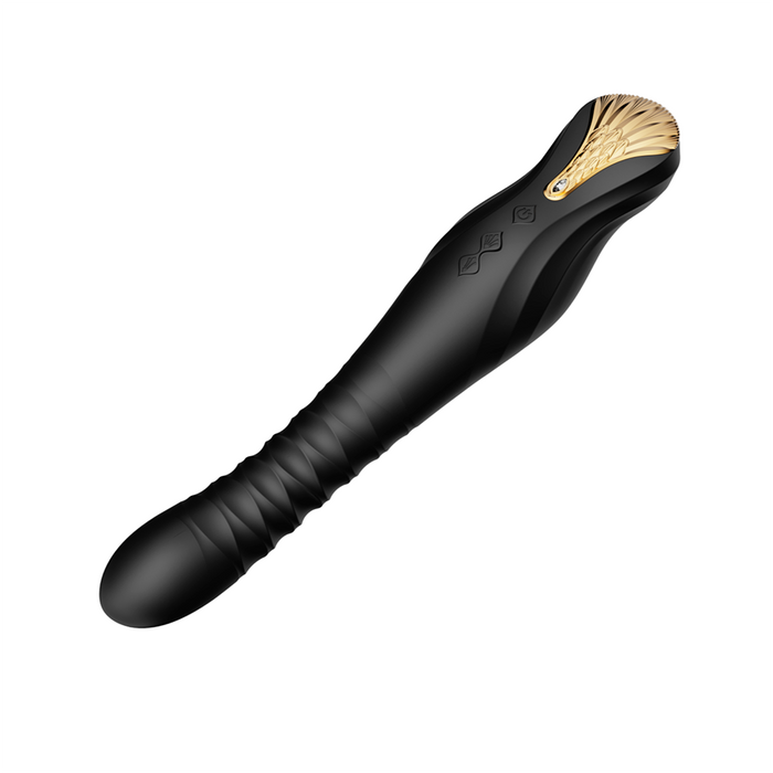 Vibrador de Lujo King Obsidian Black Controlado por APP Bluetooth by ZALO