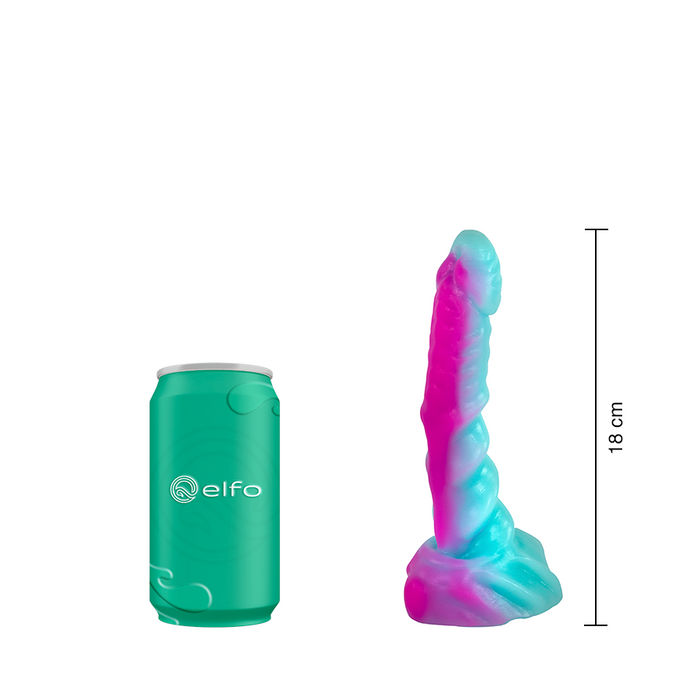 Dildo Anfibio Pequeño Verde Fucsia