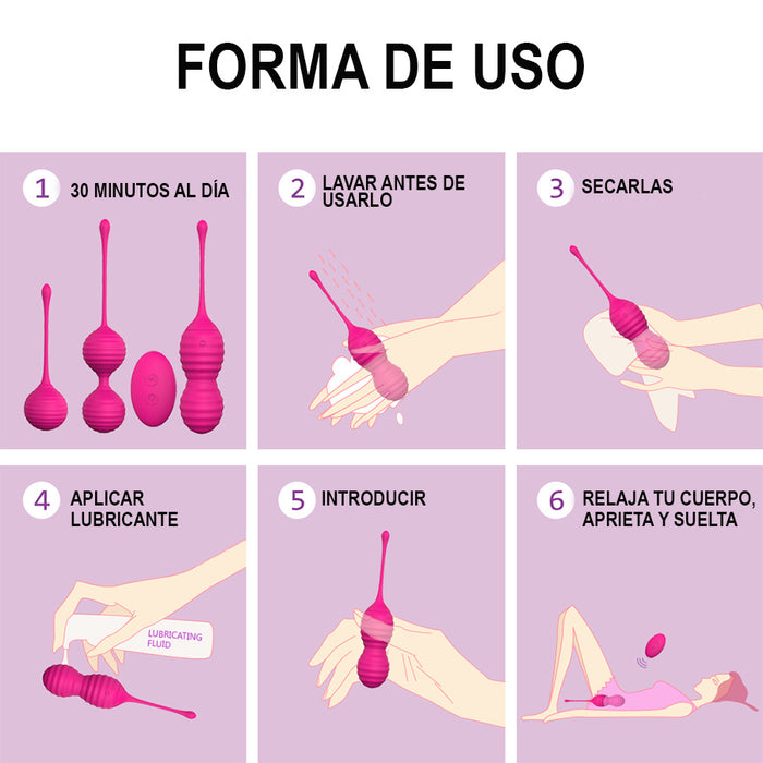 Bolas Vaginales Vibración Sweetheart a Control Remoto