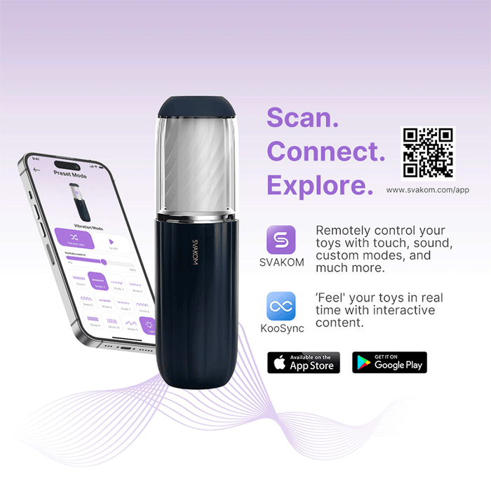 Masturbador Alex NEO 2 Azul Oscuro Controlado por APP Global by Svakom