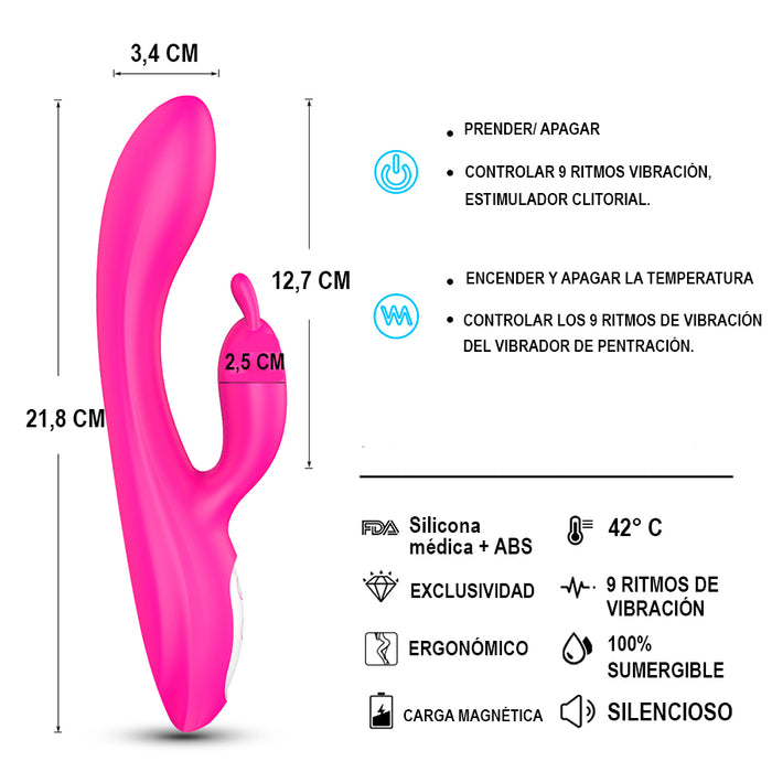 Vibrador Doble Estimulación Naughty